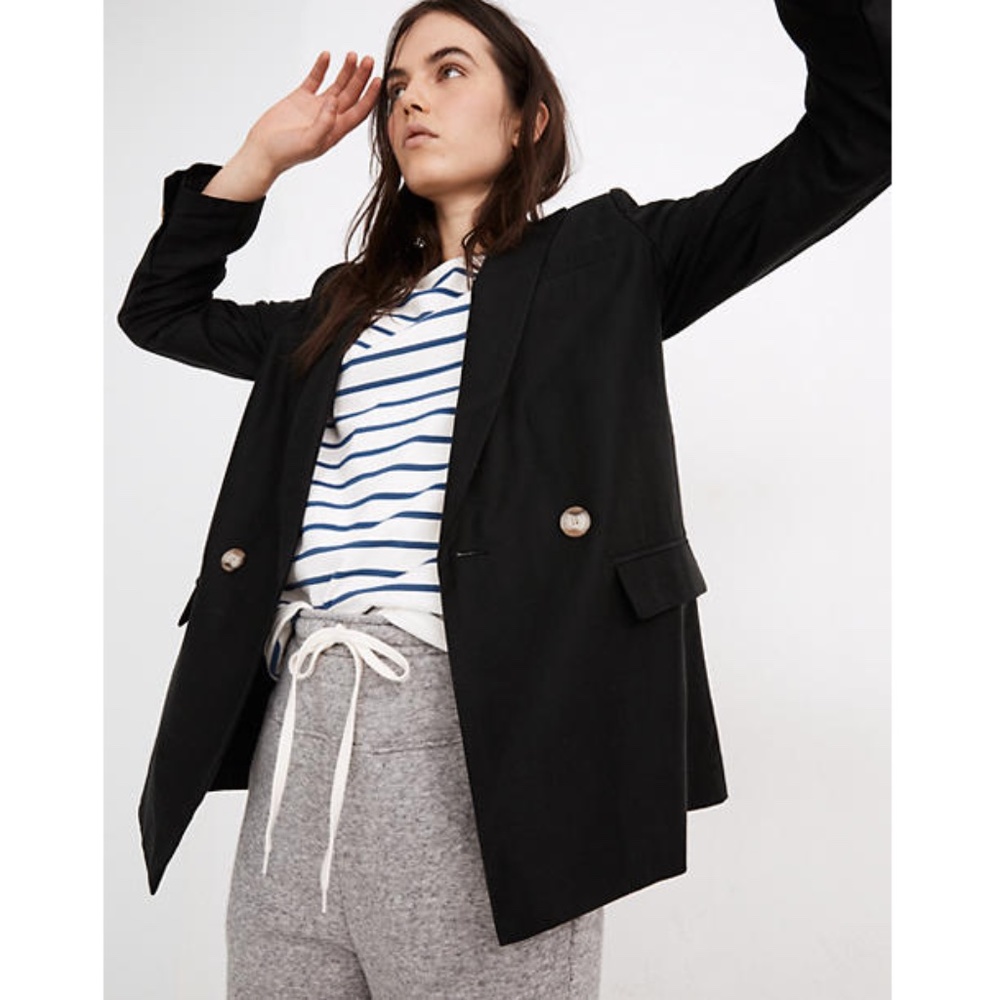 Madewell | Caldwell Double-Breasted Blazer: Two Button Edition